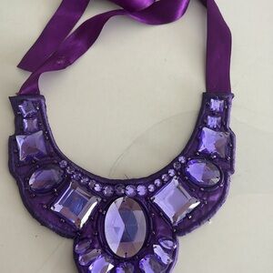 Vintage Beaded Bib Statement Necklace